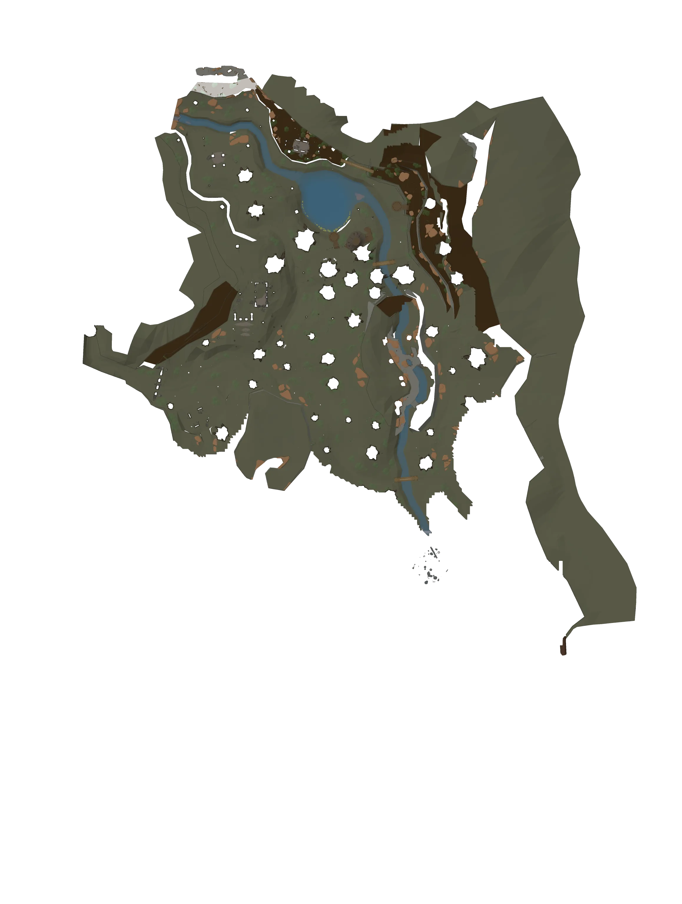 Map of Ever Grove – Level 1 (y -75 to 96)
