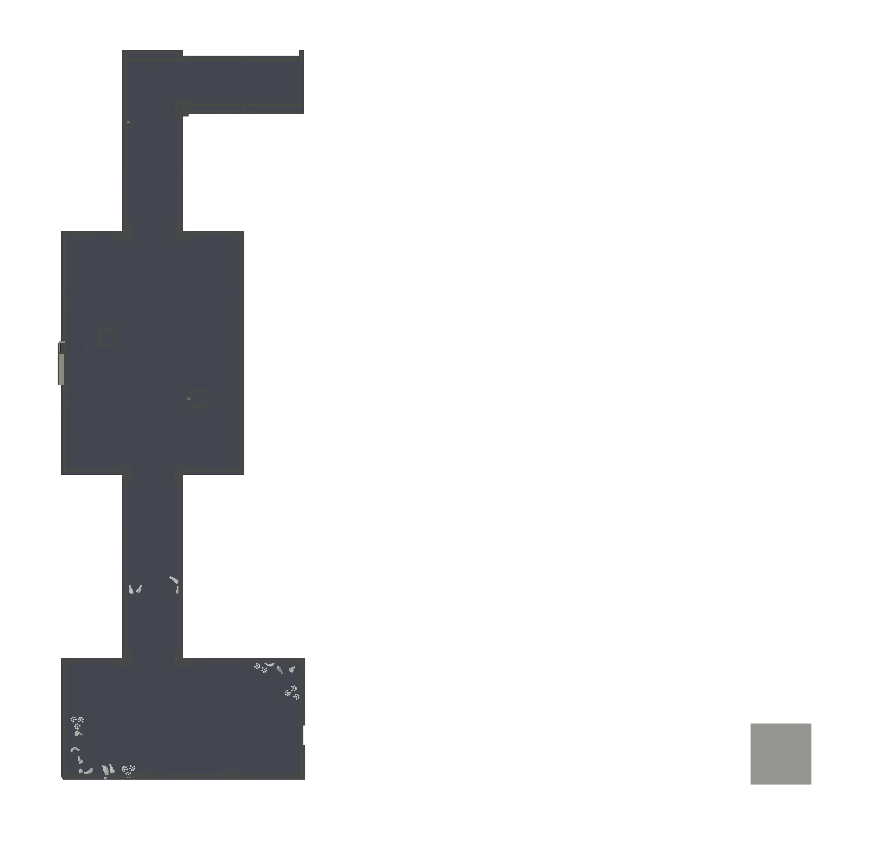 Map of Mini Crypt – Level 1 (y 1 to 10)