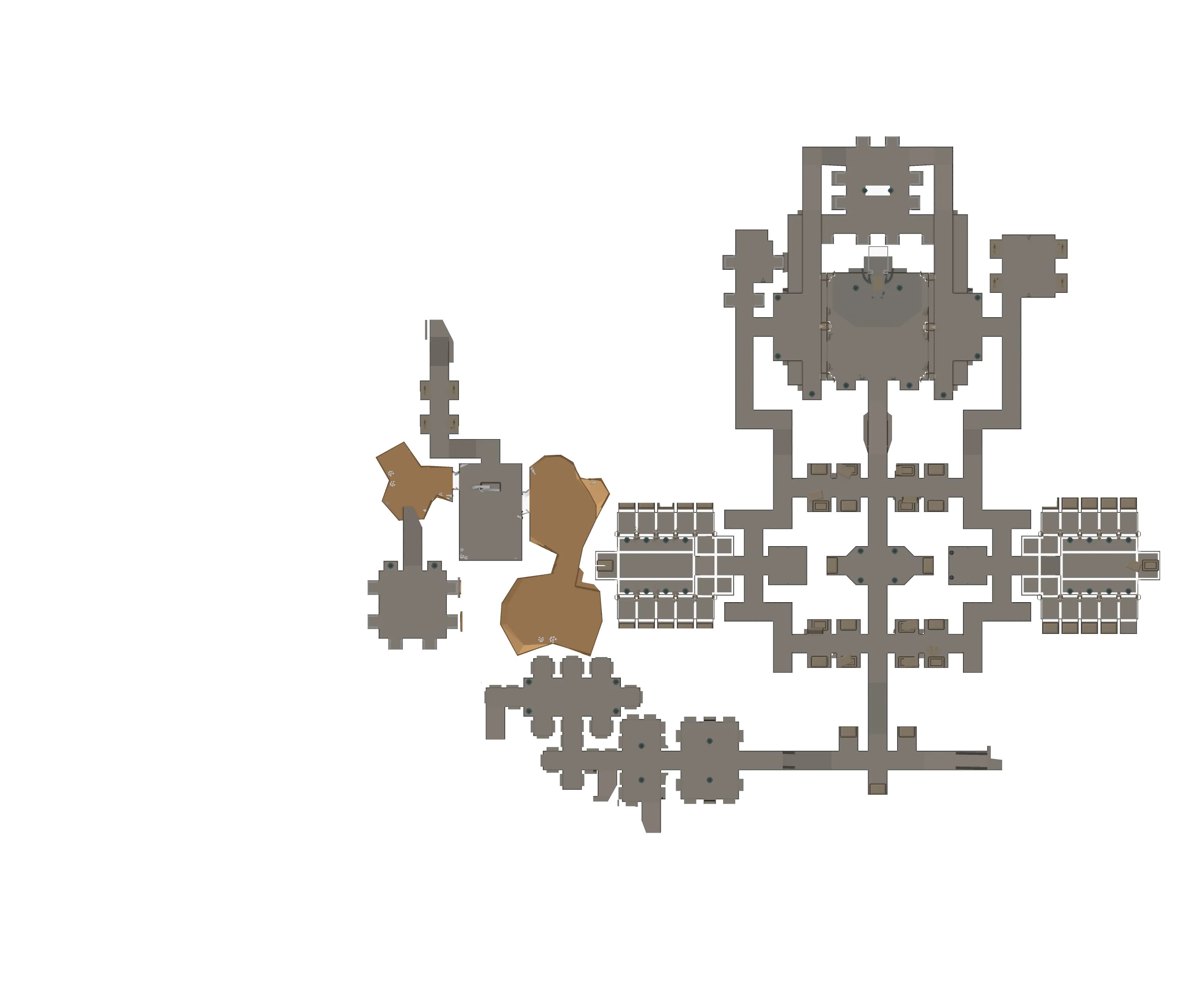 Map of Wyrmsbane Tomb – Level 1 (y -25 to -7)